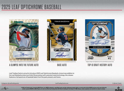 2025 Leaf Optichrome Baseball Jumbo Hobby Box