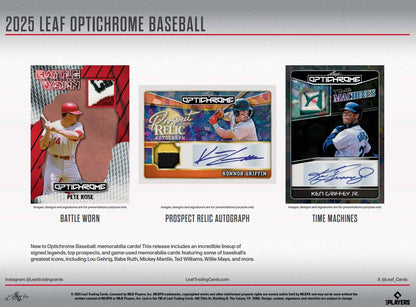 2025 Leaf Optichrome Baseball Jumbo Hobby Box