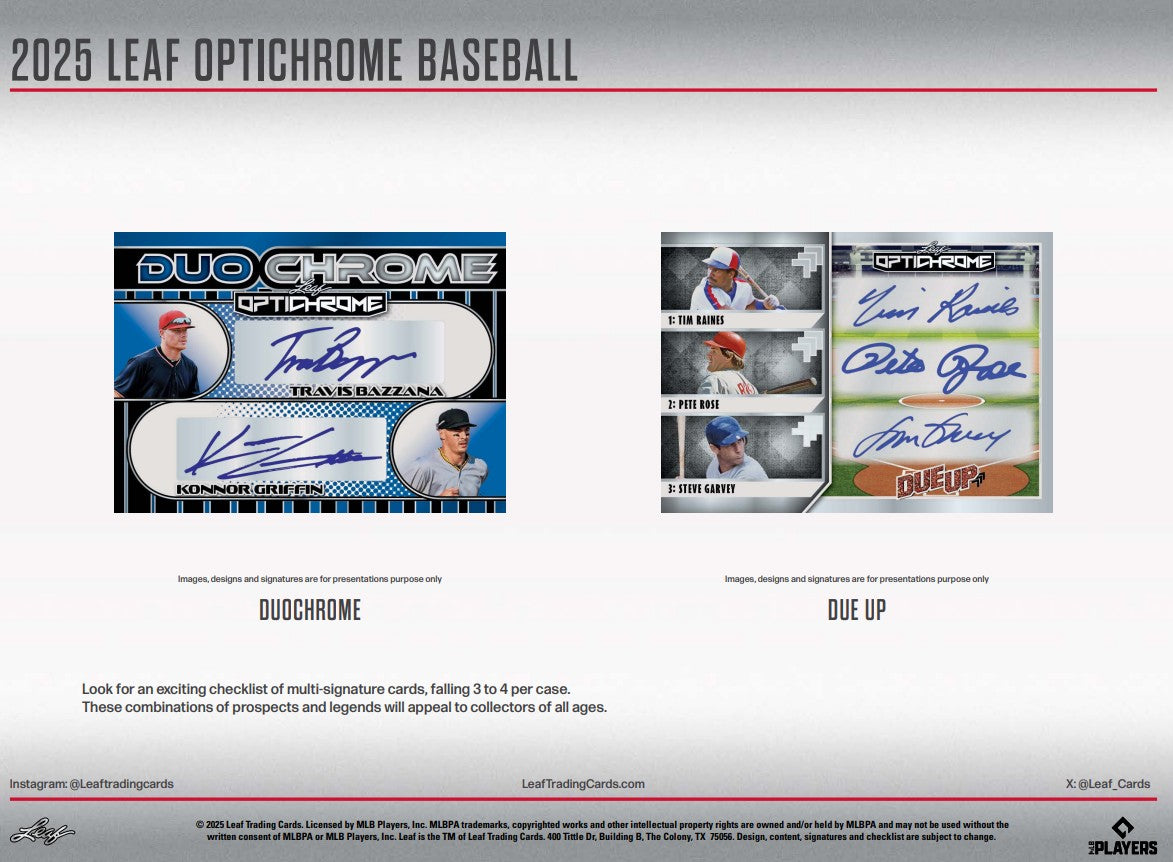 2025 Leaf Optichrome Baseball Jumbo Hobby Box