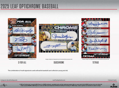 2025 Leaf Optichrome Baseball Jumbo Hobby Box