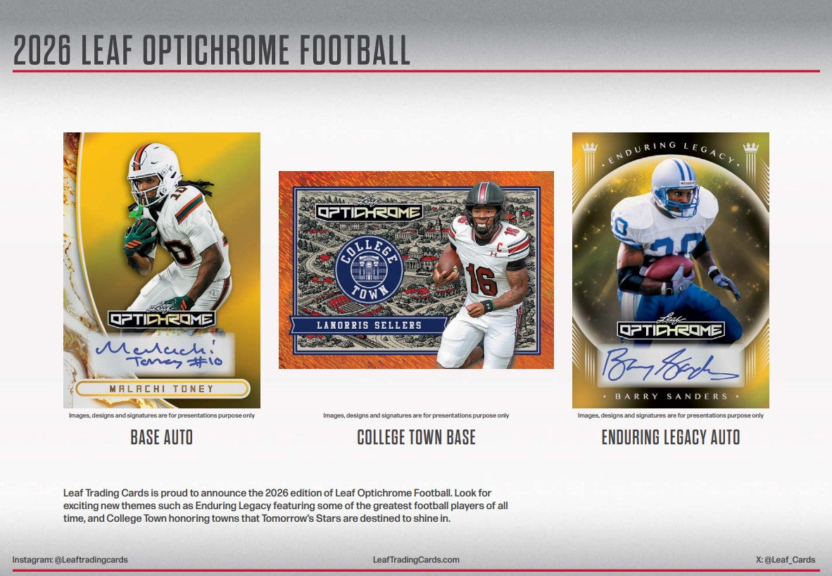 Leaf Optichrome Football Hobby Box (2026)