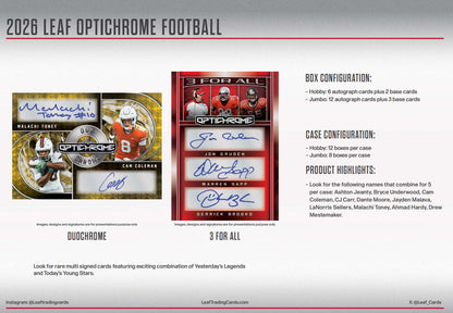 Leaf Optichrome Football Hobby Box (2026)