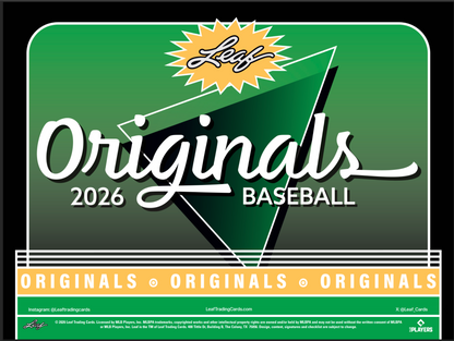 2026 Leaf Originals Baseball Value 50-Pack Case