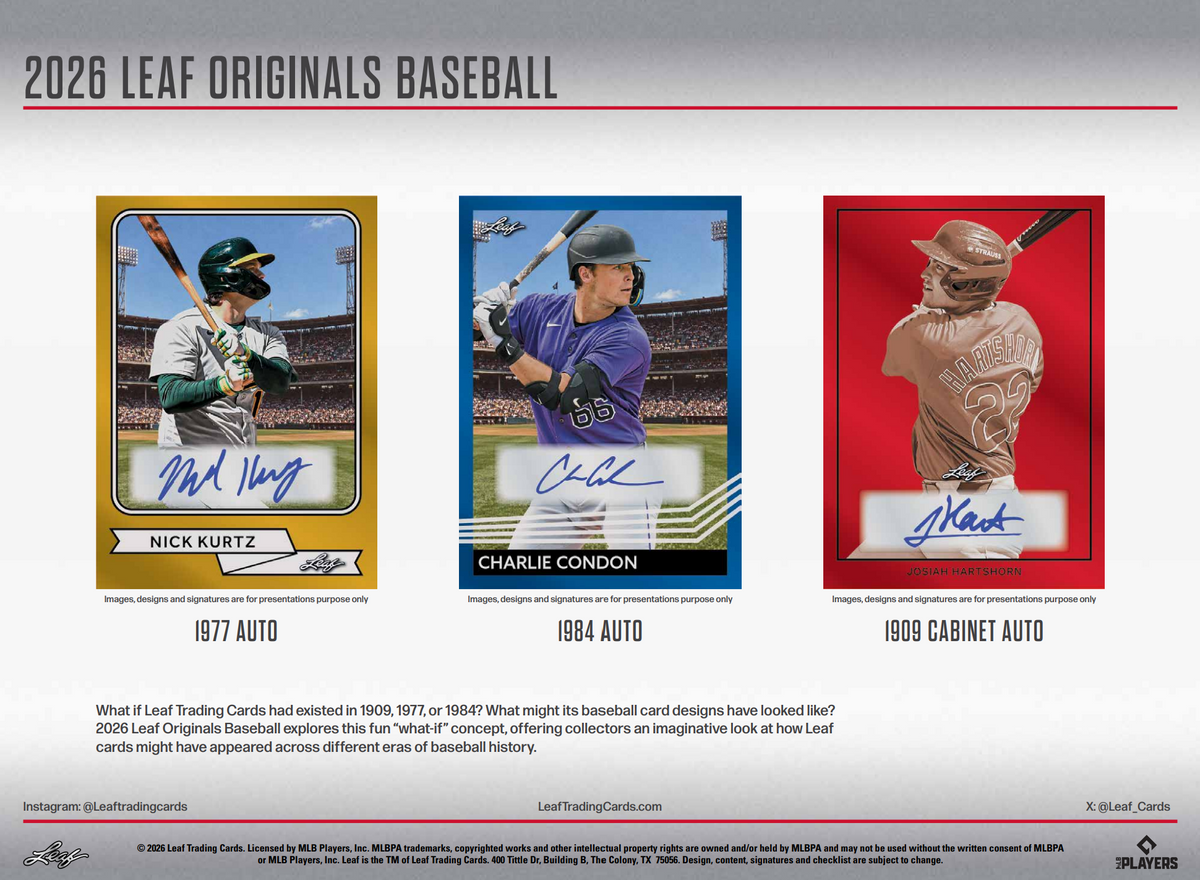 2026 Leaf Originals Baseball Value 50-Pack Case