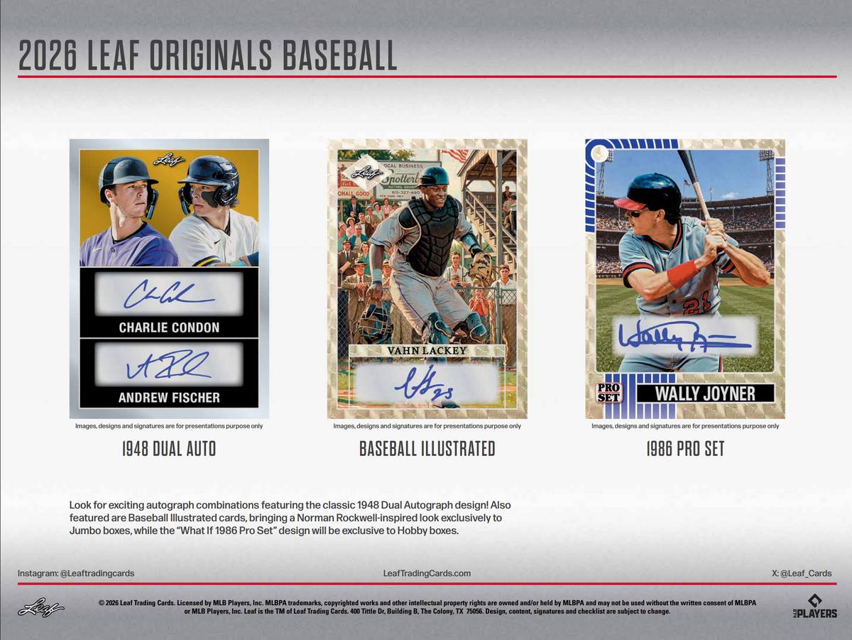2026 Leaf Originals Baseball Value 50-Pack Case