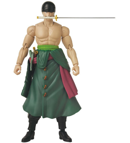 Bandai One Piece Anime Heroes Roronoa Zoro Three Sword Style Figure