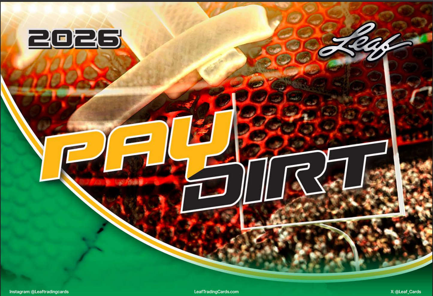 2026 Leaf Paydirt Football Jumbo Hobby Box