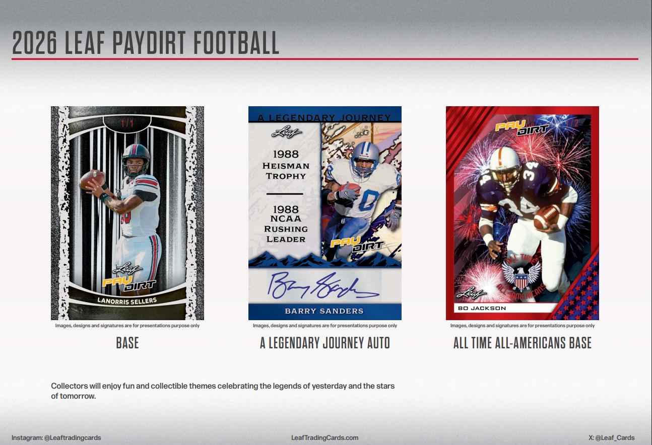 2026 Leaf Paydirt Football Jumbo Hobby Box