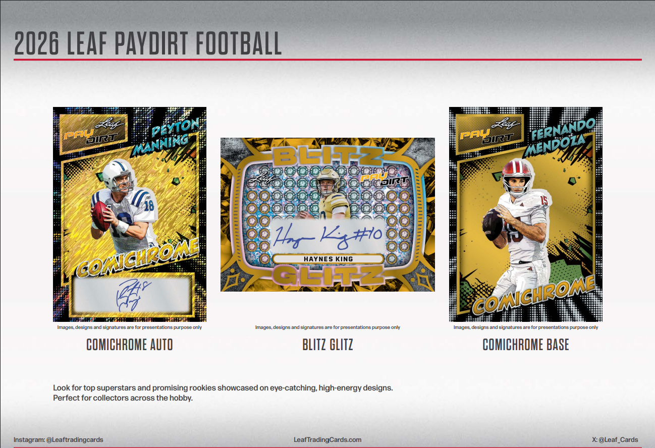 2026 Leaf Paydirt Football Jumbo Hobby Box
