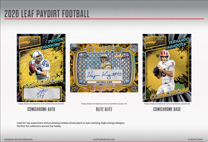 2026 Leaf Paydirt Football Jumbo Hobby Box