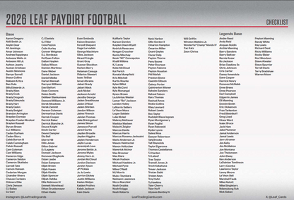 2026 Leaf Paydirt Football Jumbo Hobby Box
