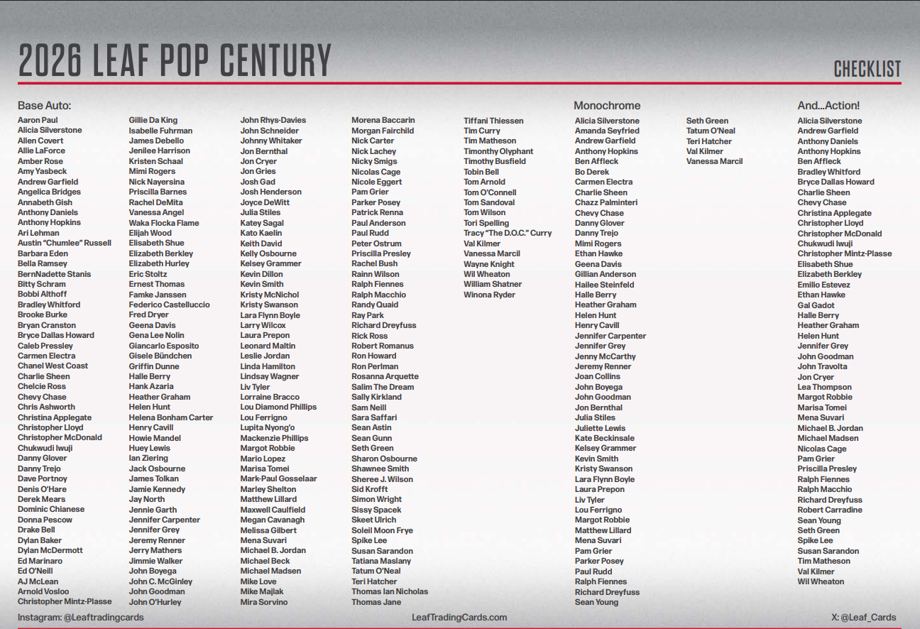 Leaf Pop Century Hobby 10-Box Case (2026)