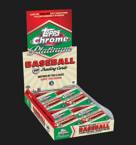 2025 Topps Chrome Platinum Baseball Hobby Box