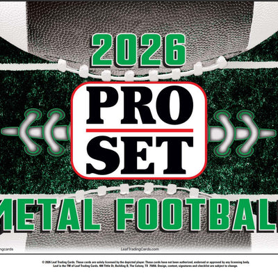 2026 Leaf Pro Set Metal Football Jumbo Box