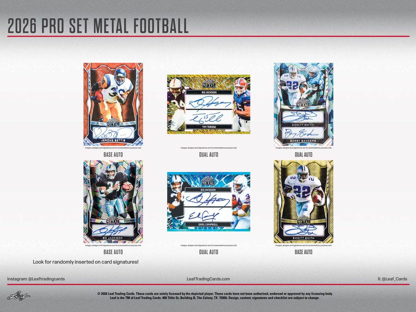 2026 Leaf Pro Set Metal Football Jumbo Box (2026)