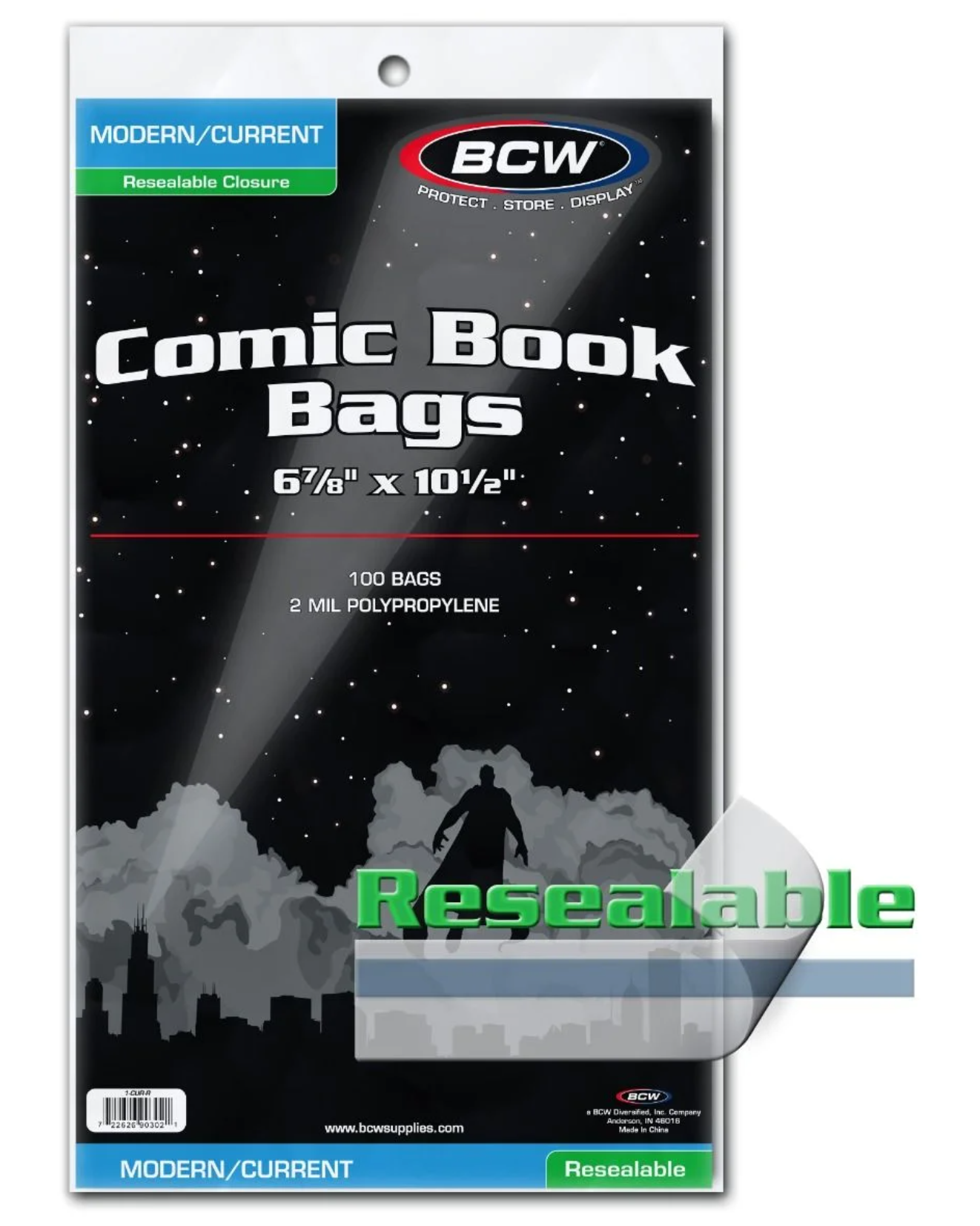 BCW Resealable Current/Modern Comic Book Bags