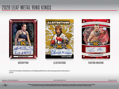 2026 Leaf Metal Ring Kings Hobby 10-Box Case