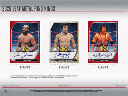 2026 Leaf Metal Ring Kings Hobby 10-Box Case