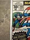 Captain America #208 VF/NM (Marvel Comics 1977) - 1st Appearance Amin Zola