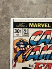 Captain America #205 8.5 VF+ (Marvel Comics 1976)