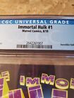 Immortal Hulk #1 CGC 9.4 + Blank Sketch NM (2018 Marvel Comics)