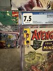 Avengers #17 CGC 7.5 OW Pages (1965 Marvel Comics) - Brand New Case