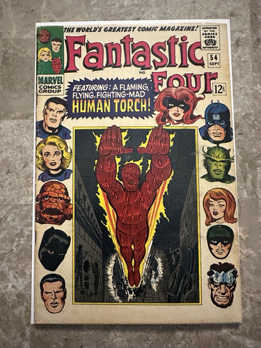 Fantastic Four #54 VG+ 4.5 (1966 Marvel Comics)