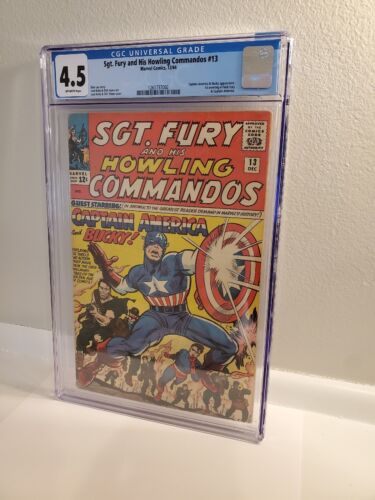 Sgt. Fury #13 CGC 4.5 OW Pages (1964 Marvel Comics) - 1st Fury/Cap Meeting