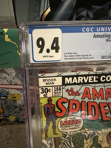 Amazing Spider-Man #166 CGC 9.4 WP (1977 Marvel)