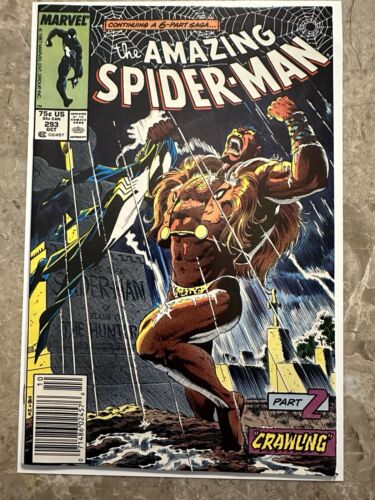 Amazing Spiderman #293 Newwstand VF+ (1987 Marvel) - Kraven