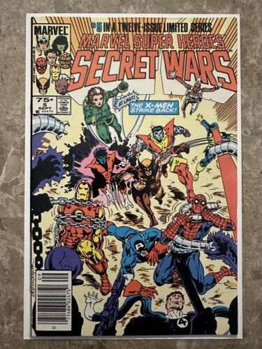 Marvel Super Heroes: Secret Wars #5 Newsstand 8.5 VF+ (Marvel Comics 1984)