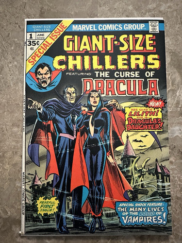 Giant-Size Chillers Dracula #1 VF 8.0 (Marvel Comics 1974) - Glossy high grade