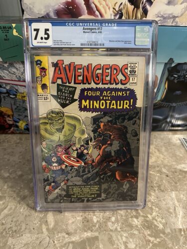 Avengers #17 CGC 7.5 OW Pages (1965 Marvel Comics) - Brand New Case