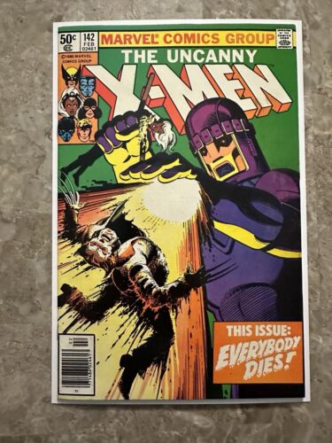 Uncanny X-Men #142 Newsstand Edition VF 8.0 (Marvel Comics 1981)