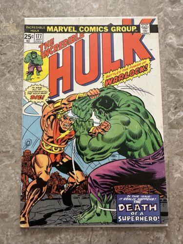 Incredible Hulk #177 FN+ (Marvel Comics 1974) - Warlock