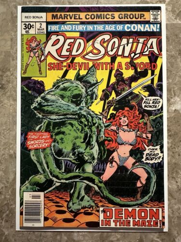 Red Sonja #2 VF 8.0 (Marvel Comics 1977) - Strong Copy