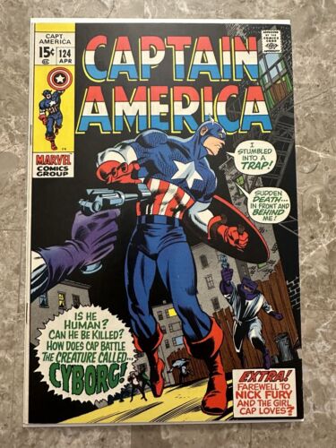 Captain America #124 VF+ 8.5-9.0 (Marvel Comics 1970) - Very high grade