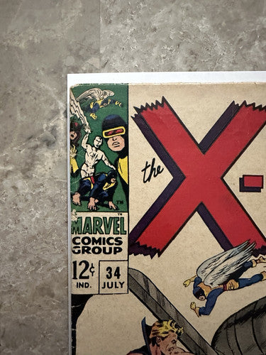 X-Men #34 VG+ 4.5 (1967 Marvel Comics)