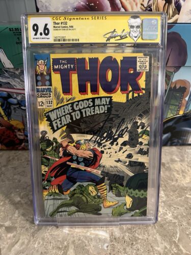 Thor #132 CGC 9.6 SS Stan Lee (1966 Marvel Comics)