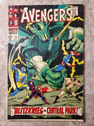 Vintage Avengers #45 (Marvel Comics 1967) Silver Age - Mid Grade