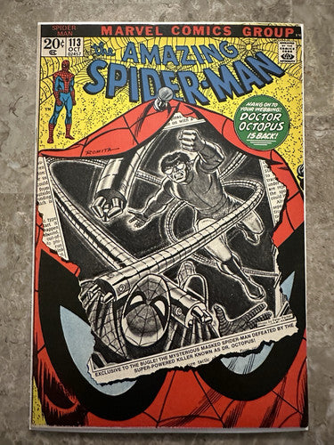 Amazing Spiderman #113 VF 8.0 (Marvel Comics 1972) - Nice copy