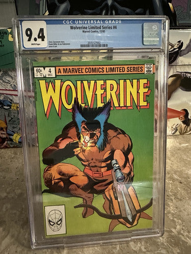 Wolverine Limited Series #4 CGC 9.4 WP (1982 Marvel Comics)