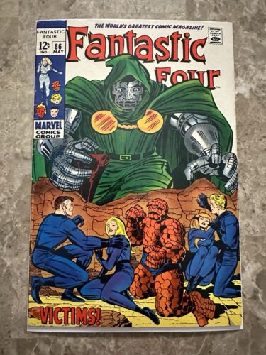 Fantastic Four #86 FN 6.0 (1969 Marvel Comics) - White Covers