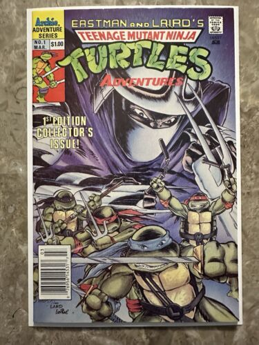 Teenage Mutant Ninja Turtles Adventures #1 Newsstand VF 8.0 (1989 Archie)