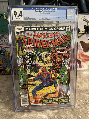 Amazing Spider-Man #166 CGC 9.4 WP (1977 Marvel)