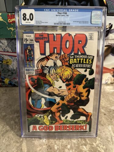 Thor #166 CGC 8.0 (1969 Marvel Comics) - 2nd Adam Warlock