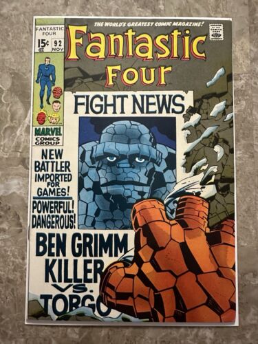 Fantastic Four #92 FN/VF 7.0 (1939 Marvel Comics) - Glossy, nice copy for grade