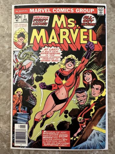 Ms. Marvel #1 VF+ (1977 Marvel Comics)