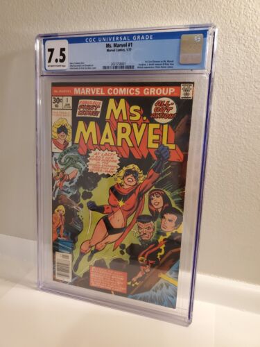 Ms. Marvel #1 CGC 7.5  - 1st App Danvers as Ms. Marvel (1977 Marvel Comics)