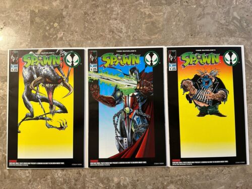 Spawn Action Figure Comic: Clow, Medieval &Violator Lot (Todd Toys 1994)